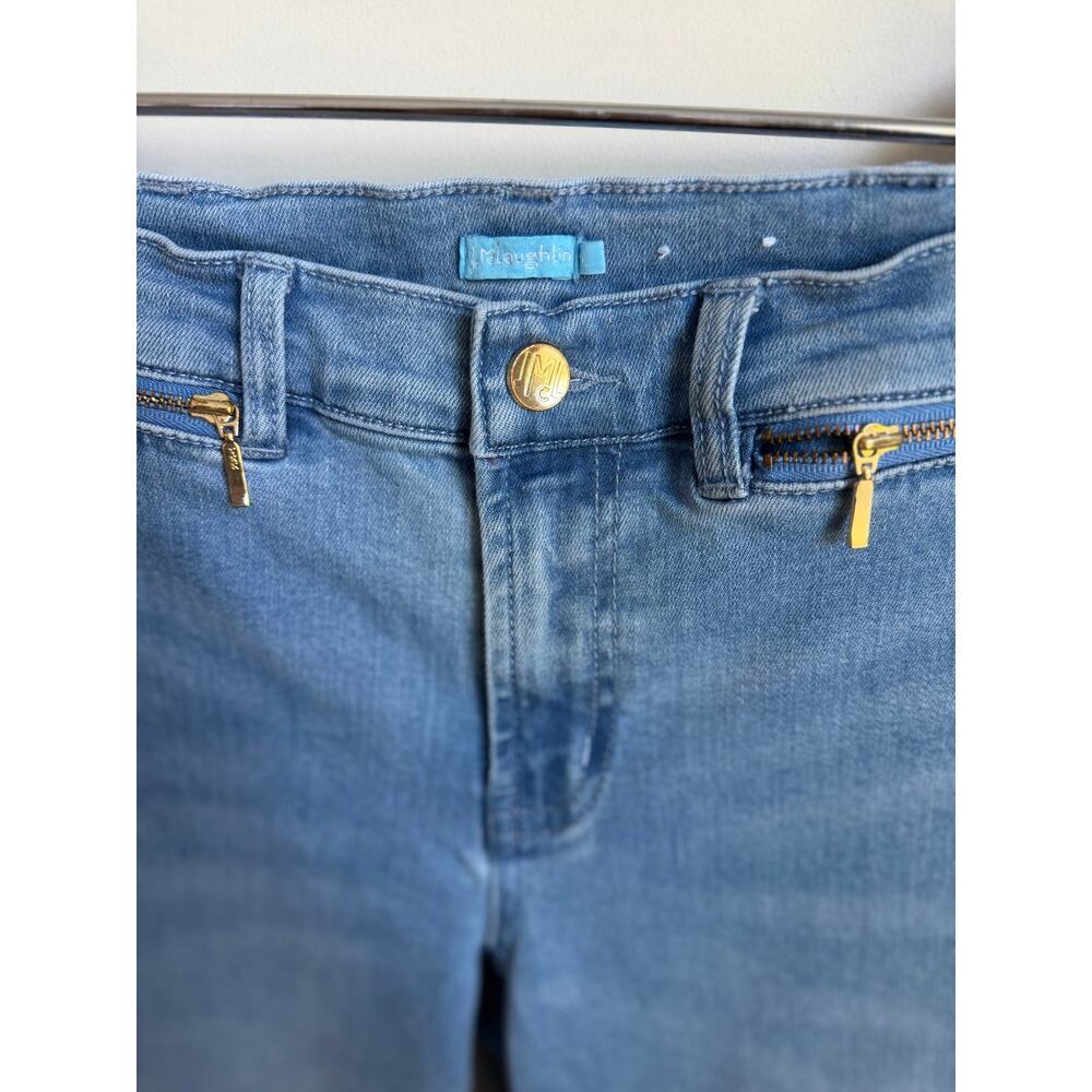 J. McLaughlin High Rise Light-Wash Stretch Denim Skinny Jeans Blue Womens Size 0 - Picture 5 of 7